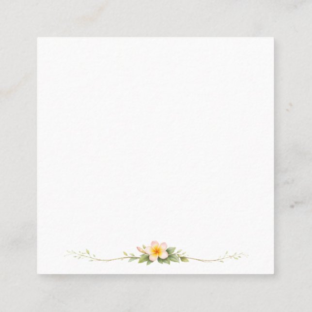 Klistermärke Fyrkantigt Visitkort (Baksida)