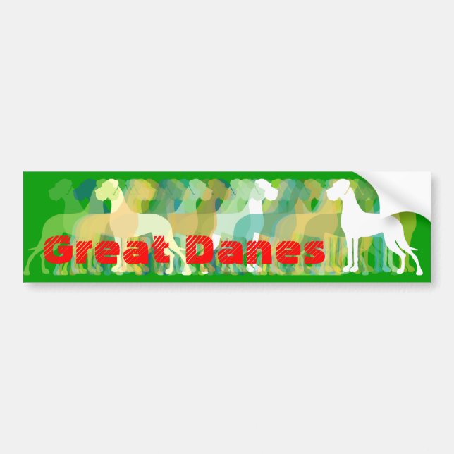 Klistermärke Great Danes (Framsidan)
