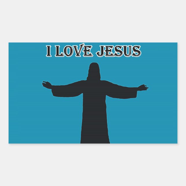 Klistermärke jag älskar jesus (Framsida)