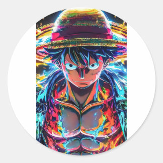 Klistermärke luffy anime