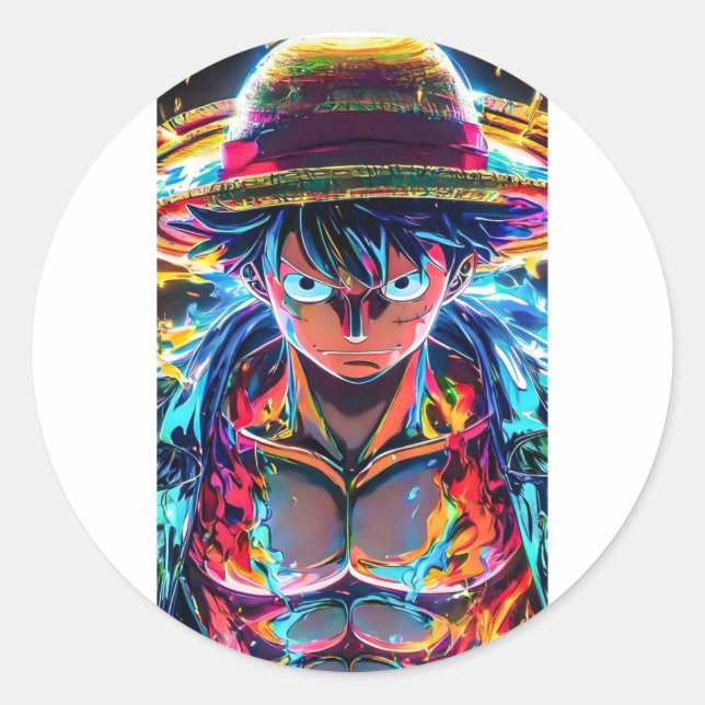 Klistermärke luffy anime (Framsida)