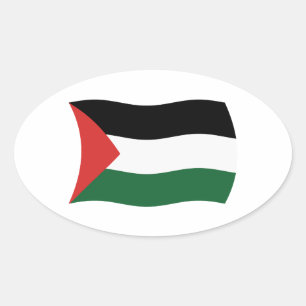 Klistermärke med Palestinska myndighetens flagga