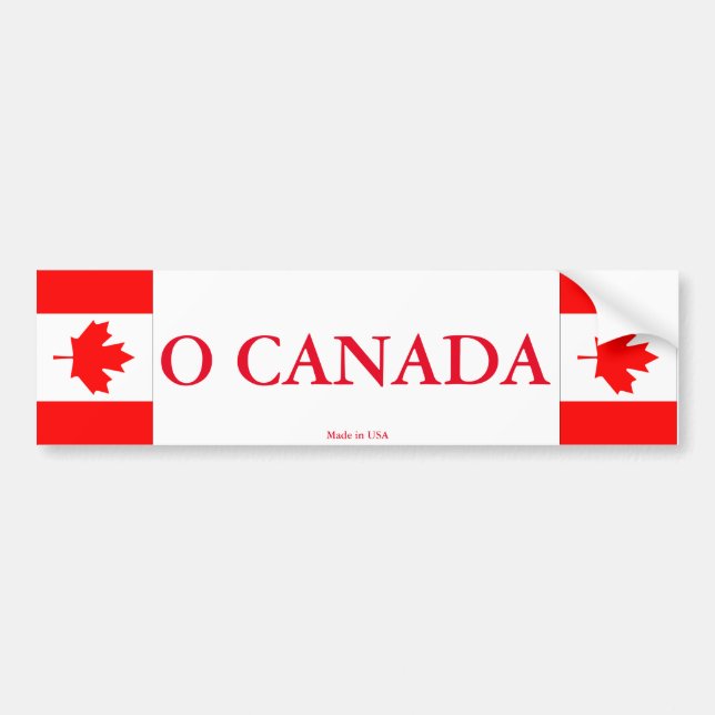 Klistermärke O Canada (Framsidan)