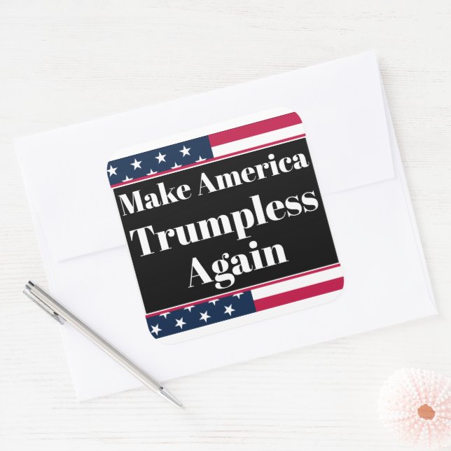 Klistermärke utan Trump (Kuvert)