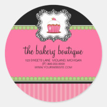 Klistermärkear för bageriBoutiqueaffär