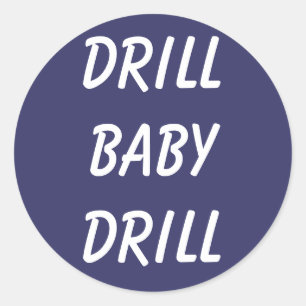 Klistermärkear för drillborrbabydrillborr runt klistermärke