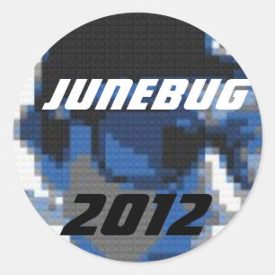 Klistermärkear för JUNEBUG 2012 Runt Klistermärke