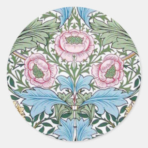 Klistermärkear för mönster för William Morris Runt Klistermärke
