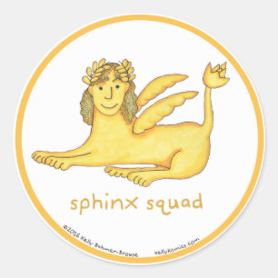 Klistermärkear för SphinxSquadrunda Runt Klistermärke