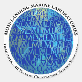 Klistermärkear: Jordklot för MLML 50th Runt Klistermärke