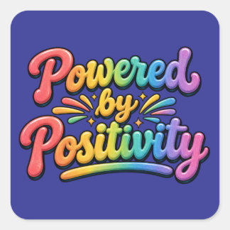 Klistermärken - Drivs av Positivitet