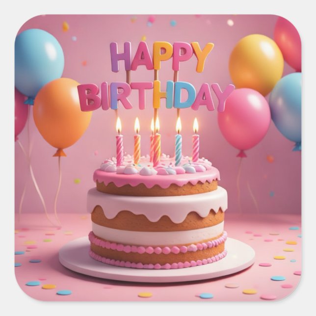 Klistermärken (Födelsedagsfest) (Framsida)