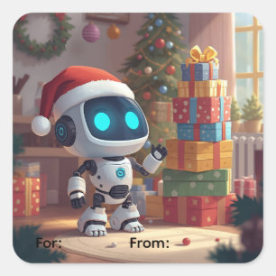 Klistermärken för cute-robotar
