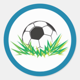 Klistermärken för pojkars fotbollsfödelsedagsfest