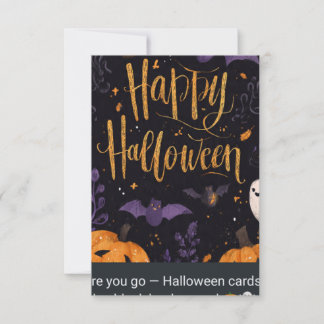 Klistermärken glad Halloween-kort Kort