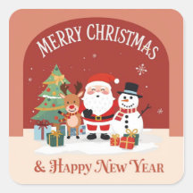 Klistermärken: God Jul & Gott Nytt År