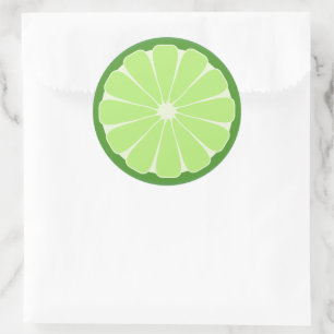 Klistermärken med lime skiva
