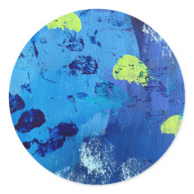 Klistermärken och sigill i Luminesce-design