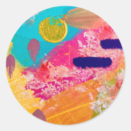 Klistermärken och sigill i vardaglig lycklig desig