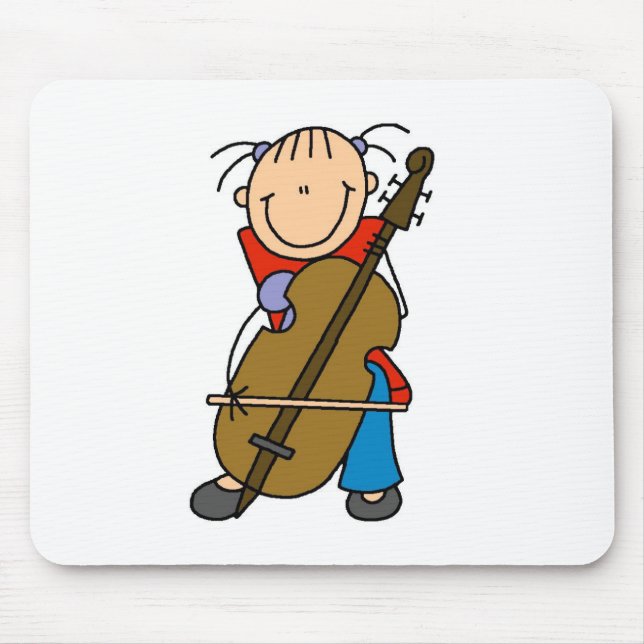 Klistermärkesfigur Cello Musmattor (Framsidan)
