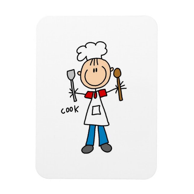 Klistermärkesfigur Kock Magnet (Vertikal)