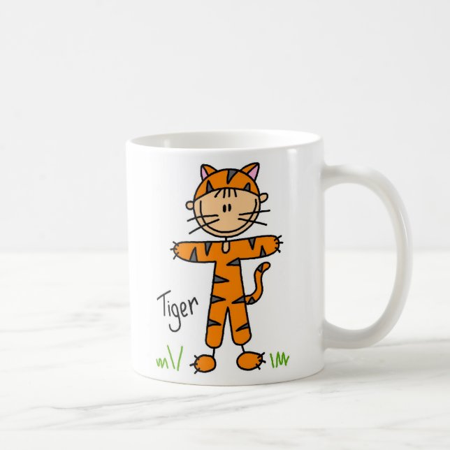 Klistickfigur i Tigersärk Kopp (Höger)