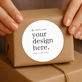 Klistra Din Design Upp 3" Rund Runt Klistermärke