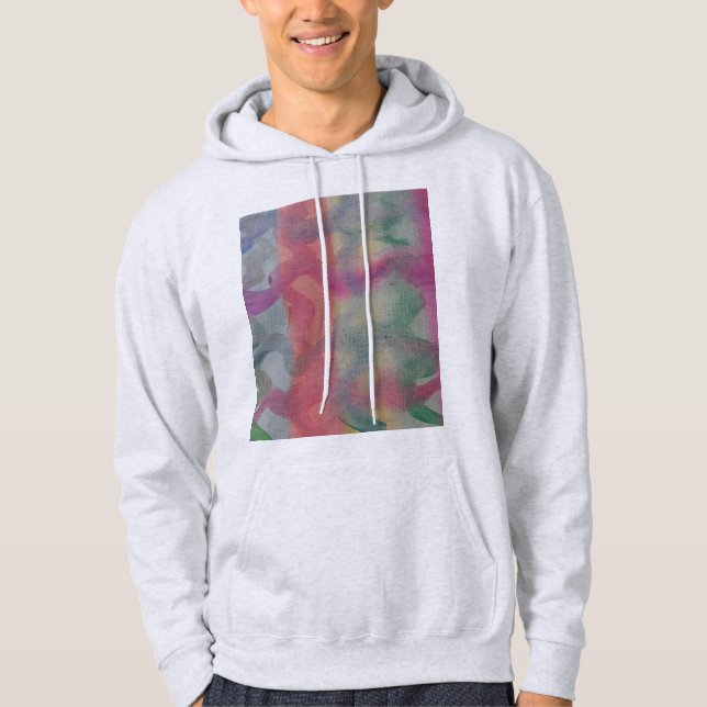 Klistra in Abstrakt Art Hoodie (Framsida)