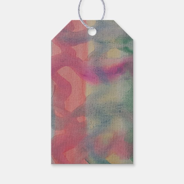 Klistra in Abstrakt Art Presentetikett (Framsidan)