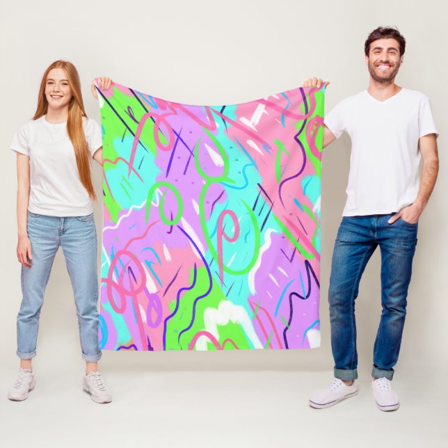 Klistra in Abstrakt, popup-bild Fleecefilt (På plats)