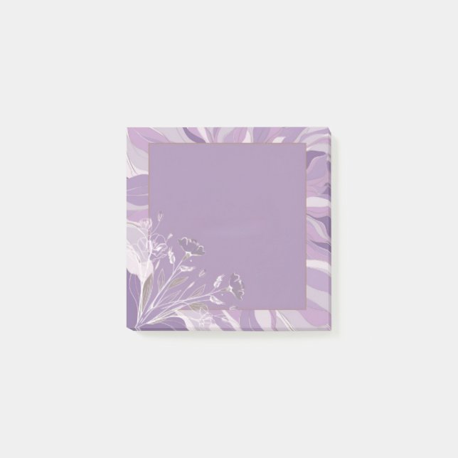 Klistra in Blommigt, anteckningar Post-it Block (Framsida)