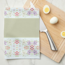 Klistra in blommigt med ljust grönt