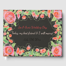 Klistra in Blommigt med svart