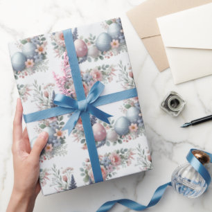 Klistra in Blommigt Påskägg Figursätta Pappert Presentpapper