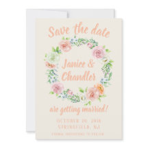 Klistra in Blommigt Utandning Spara datum