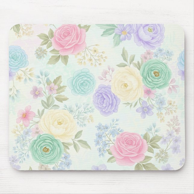 Klistra in Blommigtens musknapp Musmatta (Framsidan)