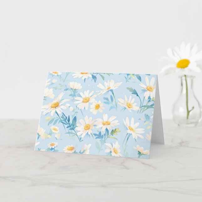 Klistra in Daisy för vattenfärg Kort (Liten växt)