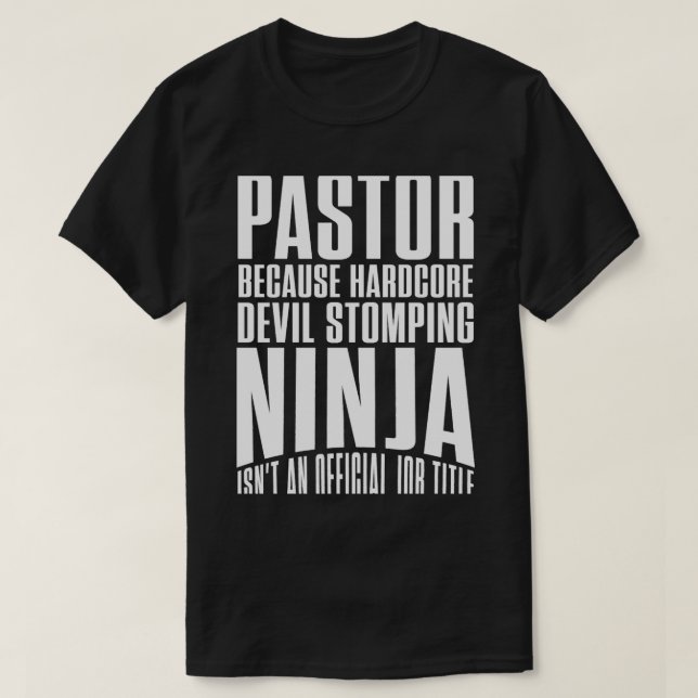 Klistra in eftersom djävulen-stomping ninja är en& t shirt (Design framsida)