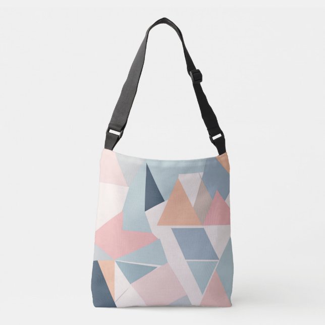 Klistra in Geometric Minimalist Tote Bag Axelväska (Framsida)