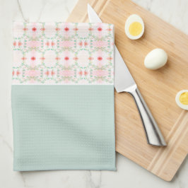 Klistra in Grönt med Rosa Kökshandduk
