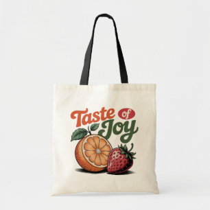 Klistra in Joy Retro Orange Strawberry Shirt Tygkasse
