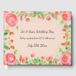 Klistra in med Blommigt Gästböcker