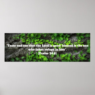 Klistra in och se inspirerande bibelcitat poster