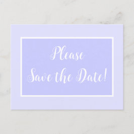Klistra in Periwinkle Spara vykortet för datum Inbjudan Vykort