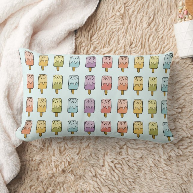 Klistra in popup-bild Illustration Cute Kids Decor Lumbarkudde (Filt)