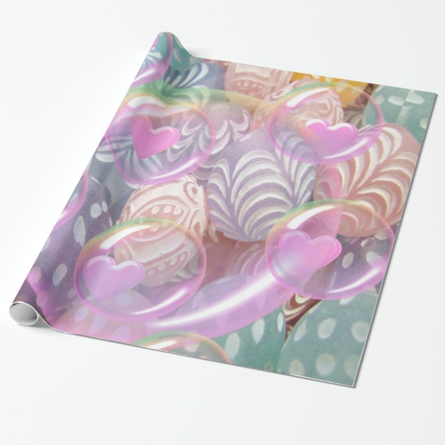 Klistra in radbyte Pappert Presentpapper (Utrullad)