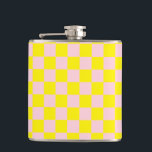 Klistra in Rosa Gult Checkerboard-Vintage för  Fickplunta<br><div class="desc">Klistra in Rosa och Gult Checkerboard-Vintage.</div>