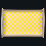 Klistra in Rosa Gult Checkerboard-Vintage för  Frukostbricka<br><div class="desc">Klistra in Rosa och Gult Checkerboard-Vintage.</div>