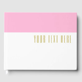 Klistra in Rosa översta Färg-blocket på vittext Gästböcker