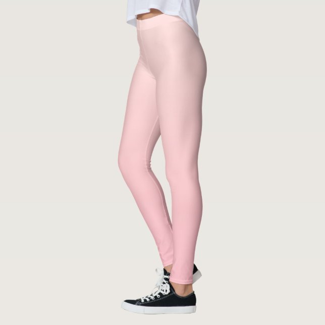 Klistra in Rosa - övertoningsbakgrund Leggings (Vänster)